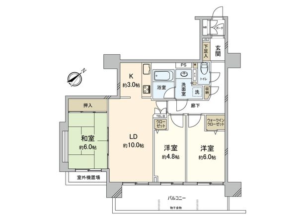 多摩南平パークスクエア 間取図(平面図)