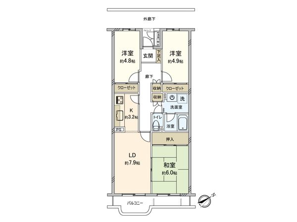 ルミネ聖蹟桜ヶ丘 間取図(平面図) 間取図(平面図)