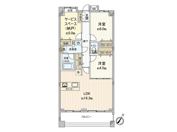 プリムローズ百草園 間取図(平面図)