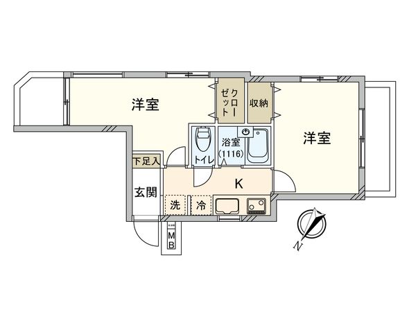 ルーブル幡ヶ谷 間取図(平面図)
