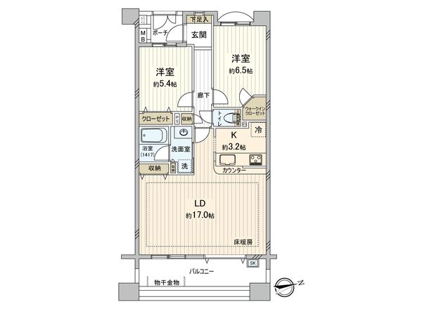 シーズガーデン永山 間取図(平面図)
