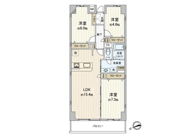 ザ・スクエア 間取図(平面図)