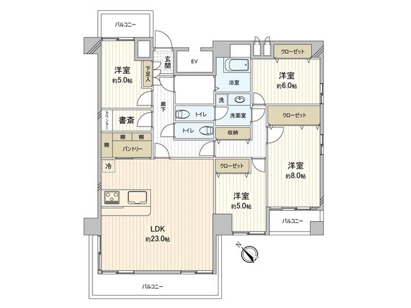 ハイマート第2聖蹟桜ヶ丘 間取図(平面図) 間取図(平面図)