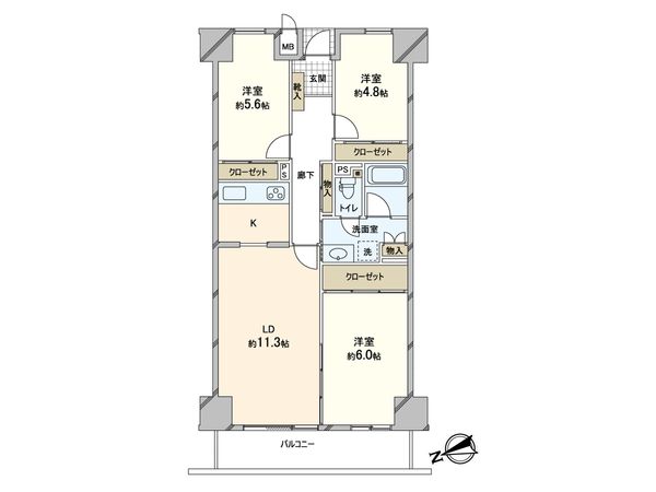 ザ・スクエア 間取図(平面図) ザ・スクエア 間取図(平面図)