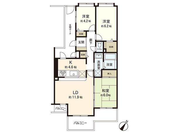 ハイホーム高幡不動 間取図(平面図) ハイホーム高幡不動 間取図(平面図)