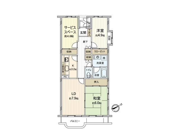 ルミネ聖蹟桜ケ丘 間取図(平面図) ルミネ聖蹟桜ケ丘 間取図(平面図)