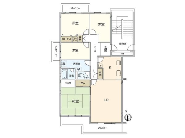 タウンハウス貝取2 2号棟 間取図(平面図)