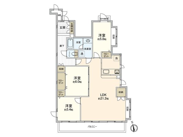 ネオステージ多摩センター 間取図(平面図) ネオステージ多摩センター 間取図(平面図)