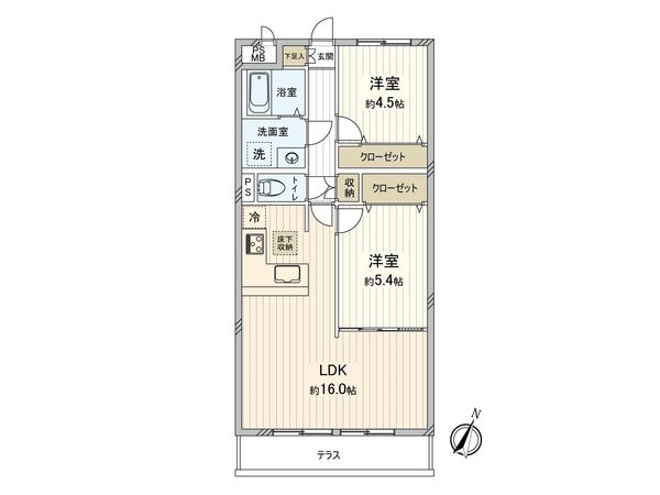 ライオンズマンション高幡不動 間取図(平面図)