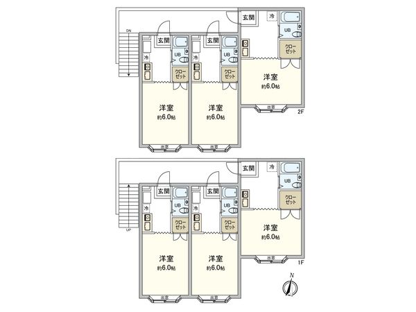 エーリフローレンス 間取図(平面図)