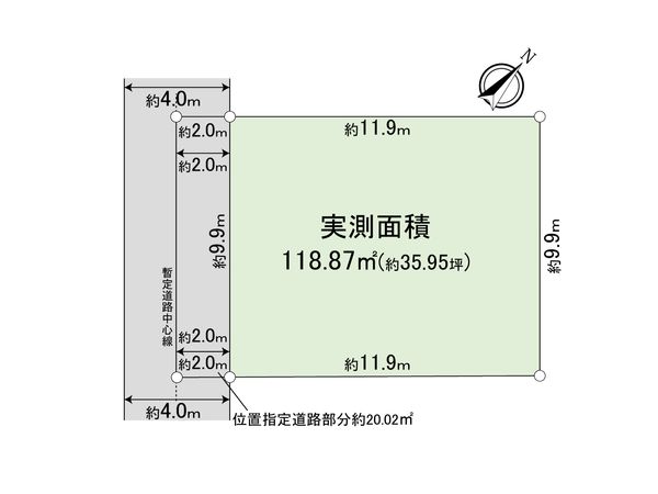 三鷹市井の頭2丁目 土地 区画図 三鷹市井の頭2丁目 土地 区画図