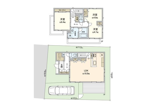 三鷹市井の頭2丁目 土地 建物プラン例 (内観写真) 三鷹市井の頭2丁目 土地 建物プラン例 (内観写真)