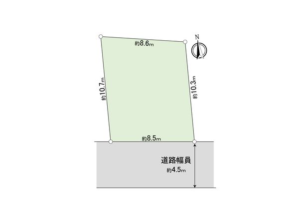練馬区上石神井3丁目 土地 区画図 練馬区上石神井3丁目 土地 区画図