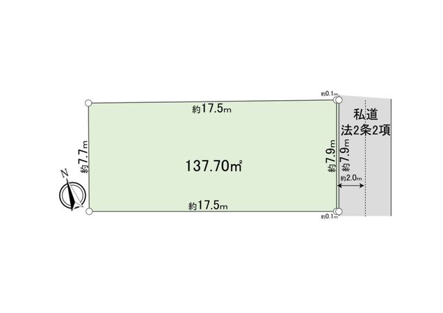武蔵野市吉祥寺南町4丁目 土地 B区画 区画図 武蔵野市吉祥寺南町4丁目 土地 B区画 区画図