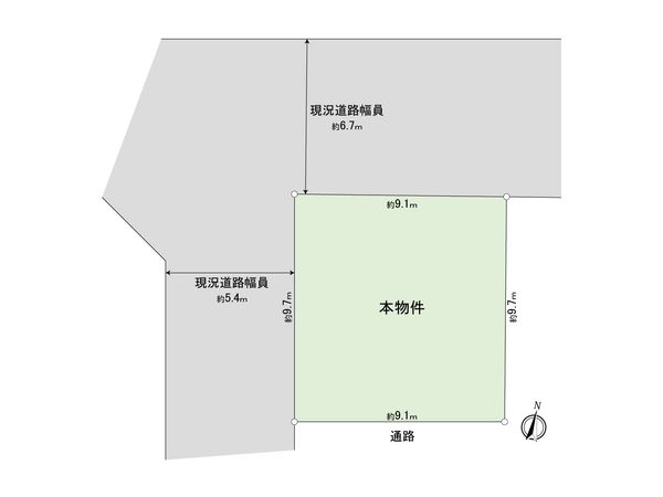 練馬区大泉町1丁目 土地 区画図 練馬区大泉町1丁目 土地 区画図