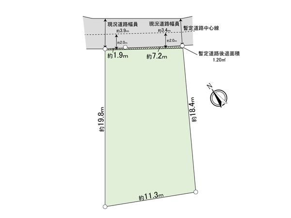 横浜市泉区中田南1丁目 土地 区画図