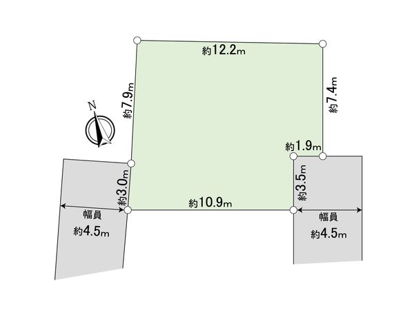 三鷹市牟礼一丁目 土地 区画図 三鷹市牟礼一丁目 土地 区画図
