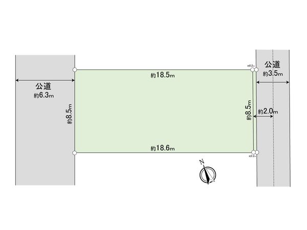 武蔵野市吉祥寺本町3丁目 土地 区画図 武蔵野市吉祥寺本町3丁目 土地 区画図