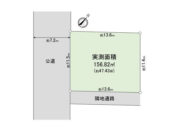 杉並区善福寺2丁目 土地 区画図 区画図