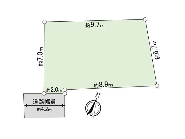 三鷹市井の頭2丁目 土地 区画図 三鷹市井の頭2丁目 土地 区画図