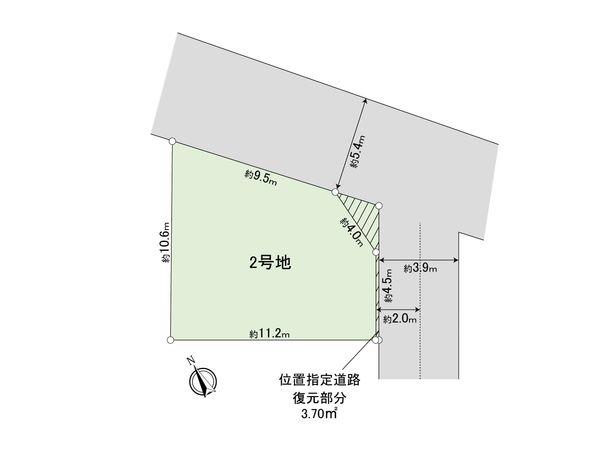 杉並区上荻2丁目 2区画 区画図 区画図