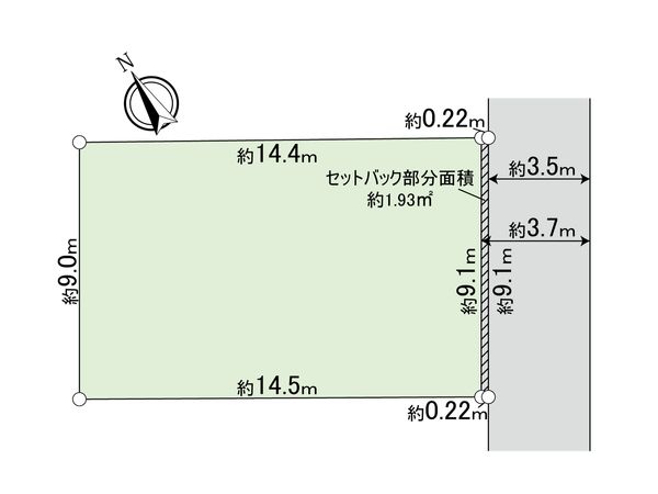 武蔵野市吉祥寺本町3丁目 土地 区画図