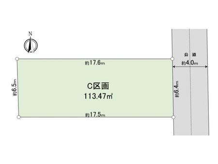 三鷹市井口4丁目 土地(C区画) 地形図