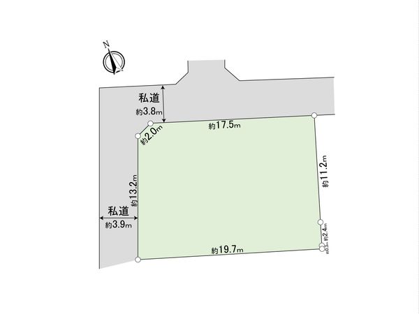 杉並区久我山3丁目 土地 区画図 杉並区久我山3丁目 土地 区画図