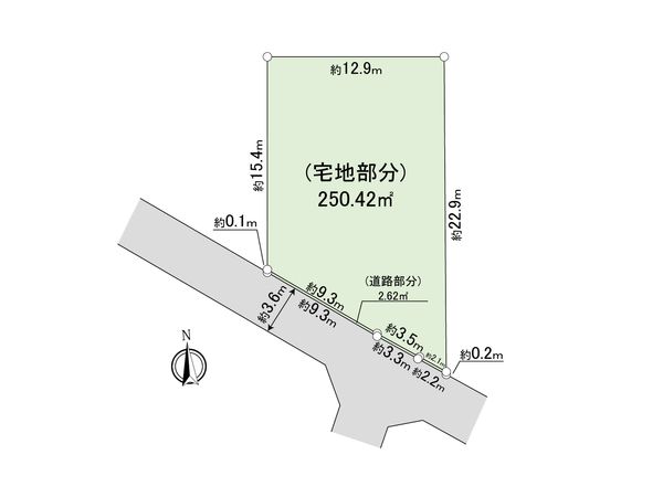 練馬区関町南2丁目 土地 区画図