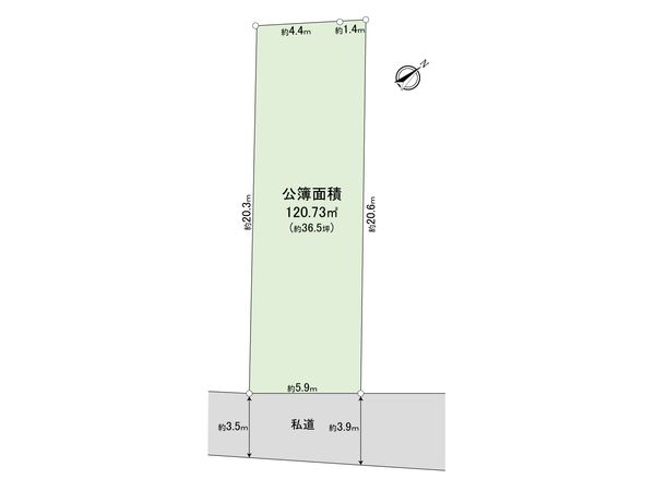 三鷹市井の頭2丁目 土地 区画図 三鷹市井の頭2丁目 土地 区画図