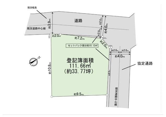 三鷹市井の頭2丁目 土地 区画図 三鷹市井の頭2丁目 土地 区画図