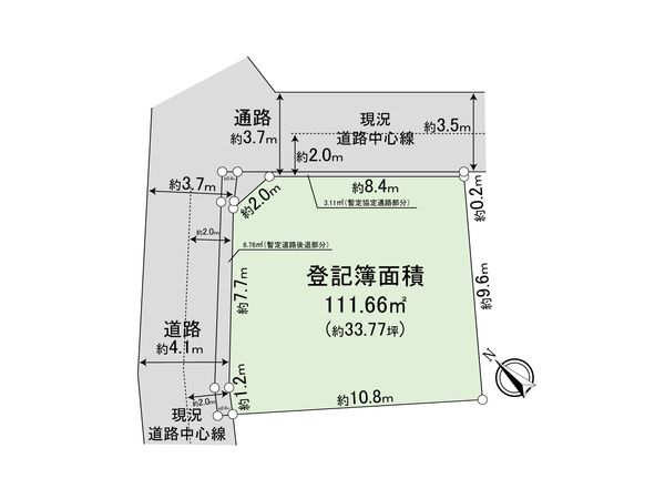 三鷹市井の頭2丁目 土地 区画図