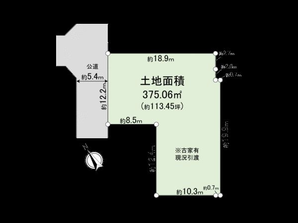 武蔵野市吉祥寺南町1丁目 土地 区画図