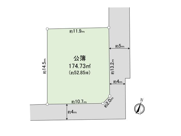 世田谷区成城8丁目 土地 区画図 世田谷区成城8丁目 土地 区画図