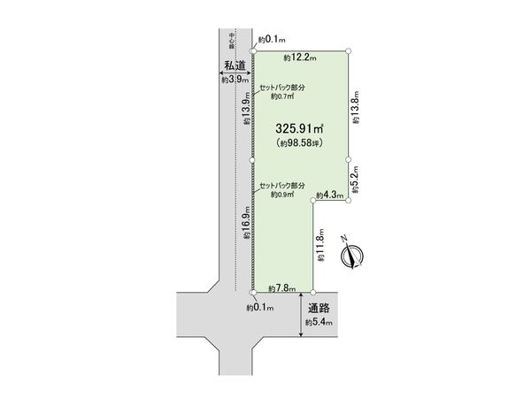 武蔵野市吉祥寺北町2丁目 土地 区画図 武蔵野市吉祥寺北町2丁目 土地 区画図