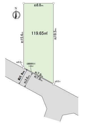 練馬区関町南2丁目 土地 区画図 練馬区関町南2丁目 土地 区画図