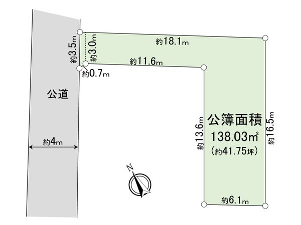 武蔵野市吉祥寺東町2丁目 土地 区画図 武蔵野市吉祥寺東町2丁目 土地 区画図