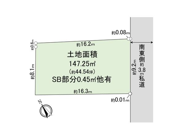 武蔵野市吉祥寺南町4丁目 土地 区画図 武蔵野市吉祥寺南町4丁目 土地 区画図