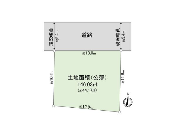 武蔵野市境5丁目 土地 区画図 武蔵野市境5丁目 土地 区画図