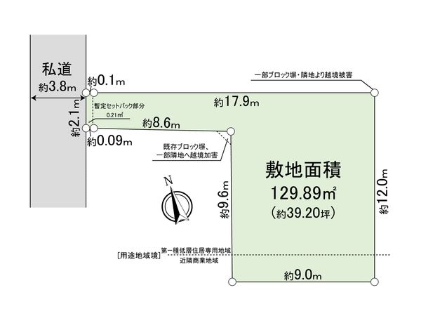 武蔵野市吉祥寺南町4丁目 土地 区画図
