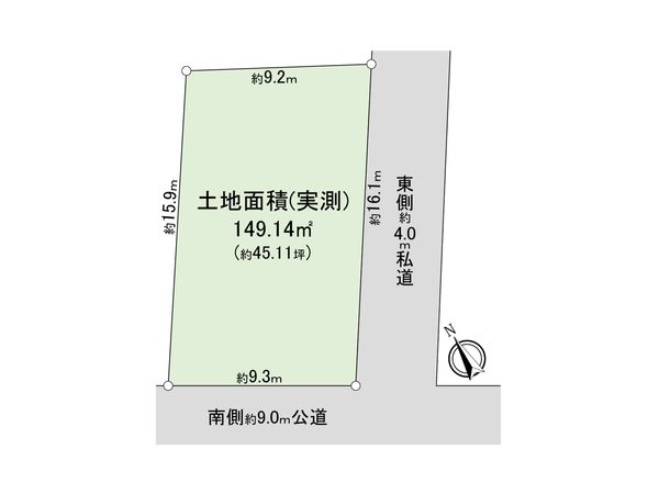 武蔵野市吉祥寺北町5丁目 土地 区画図 武蔵野市吉祥寺北町5丁目 土地 区画図