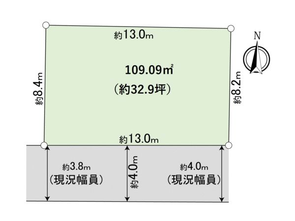 所沢市大字下安松 土地 区画図 所沢市大字下安松 土地 区画図