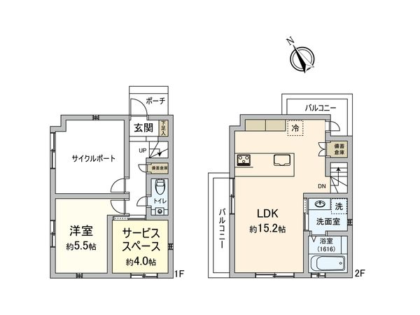 武蔵野市吉祥寺南町5丁目 戸建 間取図(平面図)