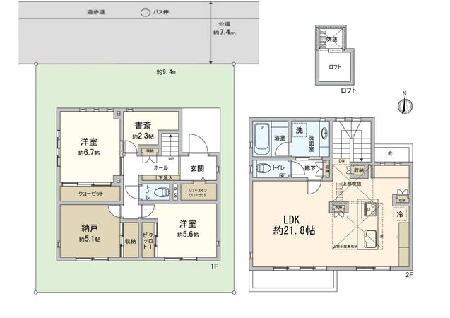 武蔵野市吉祥寺北町3丁目 戸建 間取図(平面図)