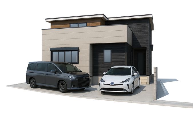 調布市菊野台2丁目 新築戸建 外観パース図 調布市菊野台2丁目 新築戸建 外観パース図