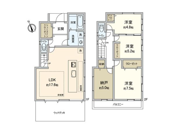 武蔵野市吉祥寺南町5丁目 戸建 間取図(平面図) 間取図(平面図)