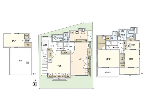 杉並区下高井戸4丁目 戸建 間取図(平面図)