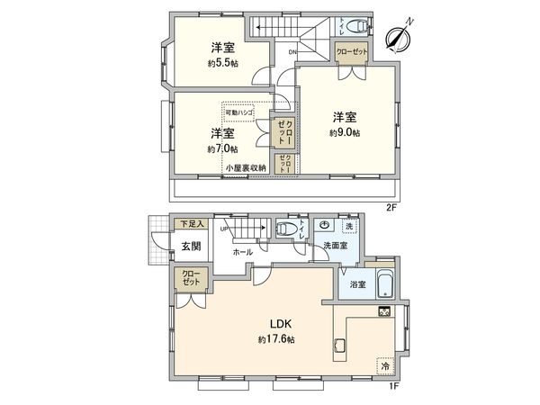 三鷹市牟礼5丁目 戸建 間取図(平面図)