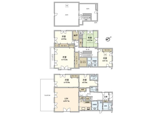 杉並区久我山4丁目 戸建 間取図(平面図)