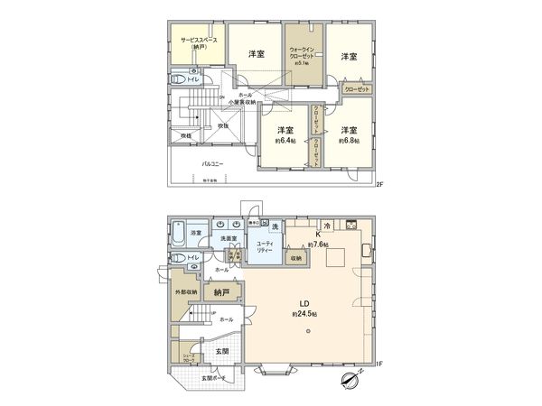 三鷹市井の頭5丁目 戸建 間取図(平面図)